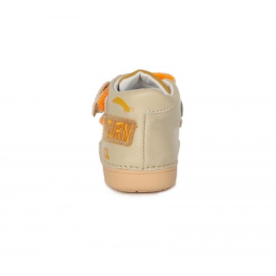 D.D. step chlapčenská detská celokožená obuv S066-599 Cream